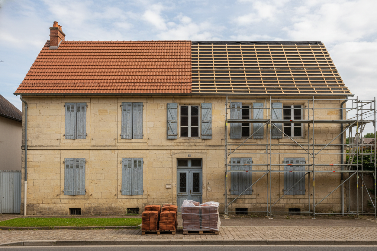 Rénovation complète de toiture à Besançon